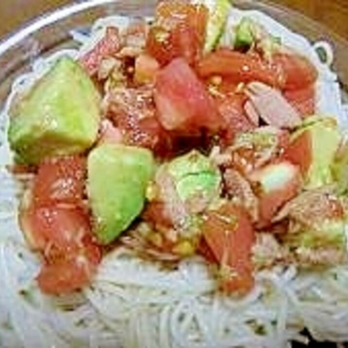 ツナ トマト アボカドそうめん レシピ 作り方 By Keikichi 楽天レシピ ツナ トマト アボカドそうめん レシピ 作り方 By Keikichi 楽天レシピ